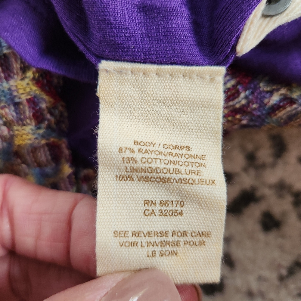 Free People Sunrise Knit Sweater Stretch Mini Dress Purple Raven Combo Bodycon S - Picture 14 of 16